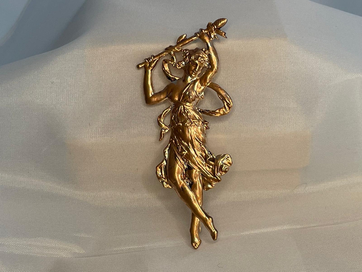 Grecian lady brooch